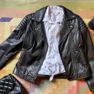 Marc New York Real Leather Jacket Medium